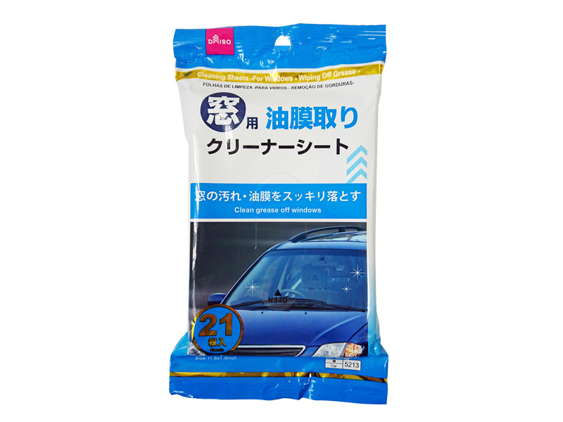 窓用油膜取りクリーナーシート ２１枚入 ダイソー(DAISO)
