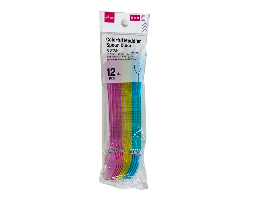 カラフルマドラースプーン（クリア、１２本） ダイソー(DAISO)