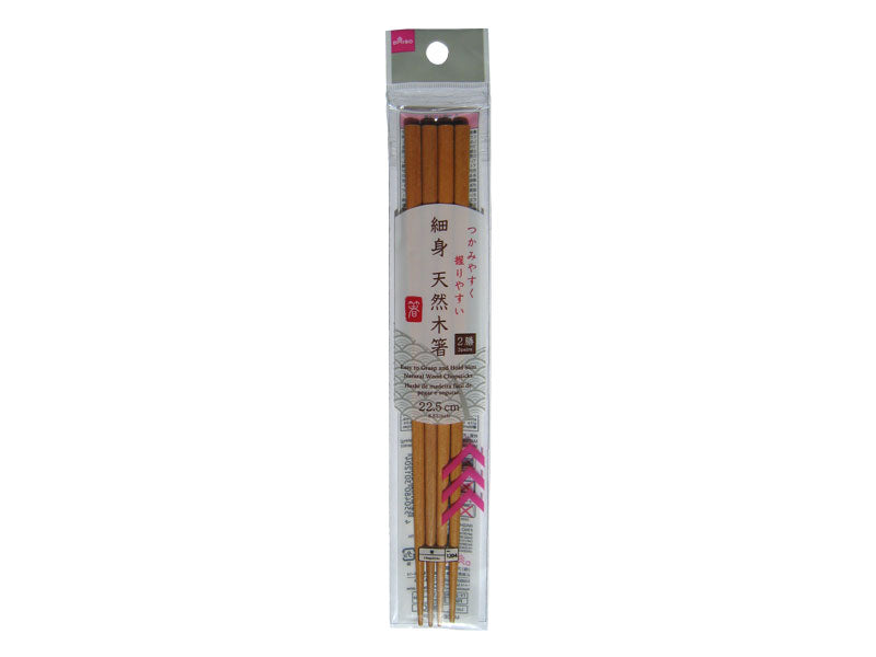 細身天然木箸（２膳） ダイソー(DAISO)