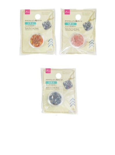 クラフトレジン用パーツ（天然石、ミックスカラー） ダイソー(DAISO)