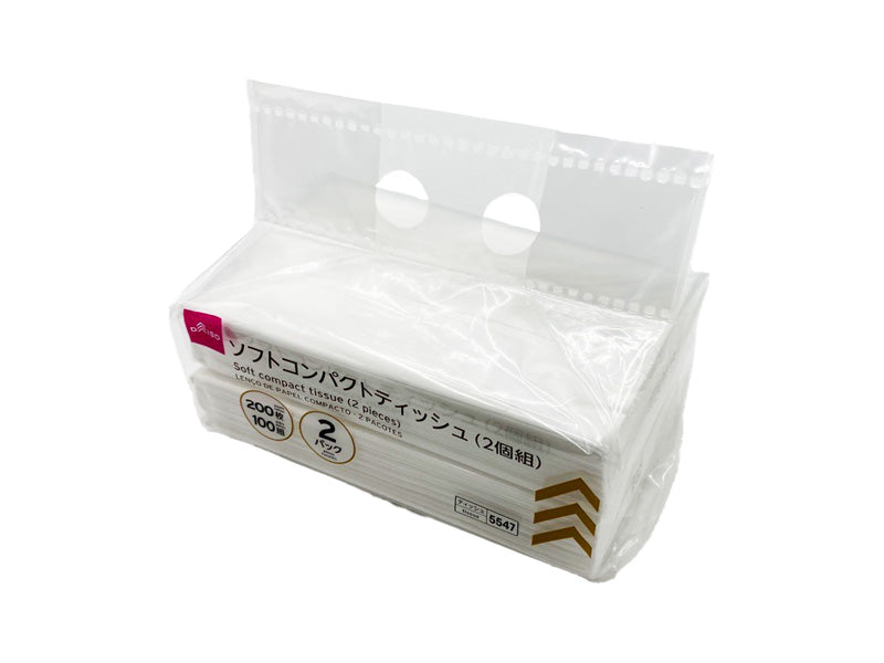 ソフトコンパクトティッシュ（２個組） ダイソー(DAISO)