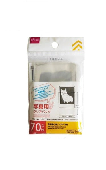 インスタントカメラ写真用クリアパック（７０枚） ダイソー(DAISO)