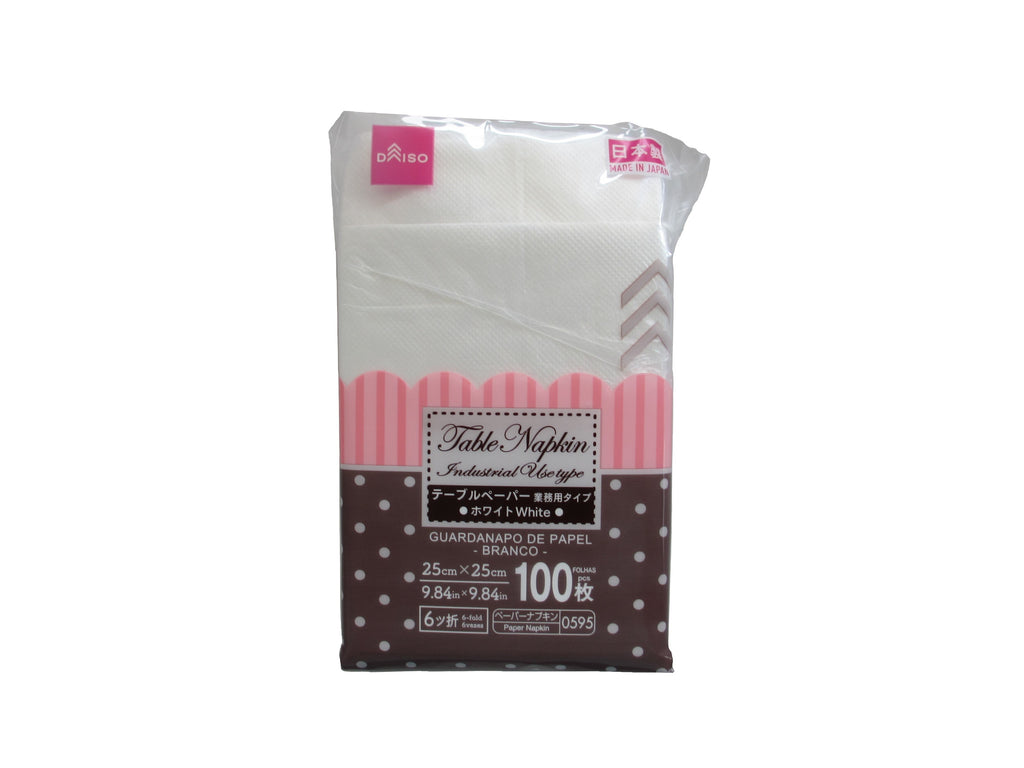 テーブルペーパー 業務用タイプ ホワイト１００枚入り ダイソー(DAISO)