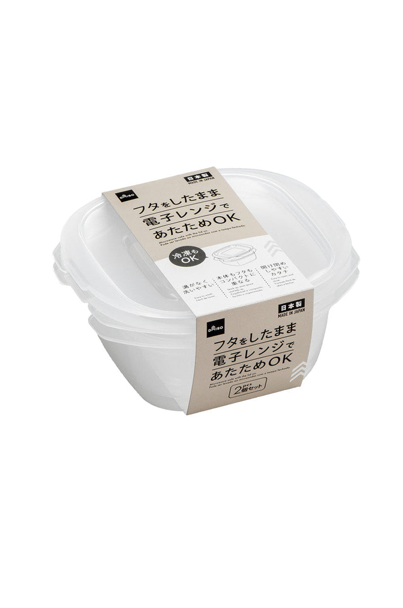 クレルパック（２個、クリア） ダイソー(DAISO)