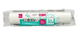ロール巻きゴミ袋（半透明、１５枚） ダイソー(DAISO)