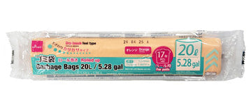 ロール巻きゴミ袋（オレンジ、１７枚） ダイソー(DAISO)