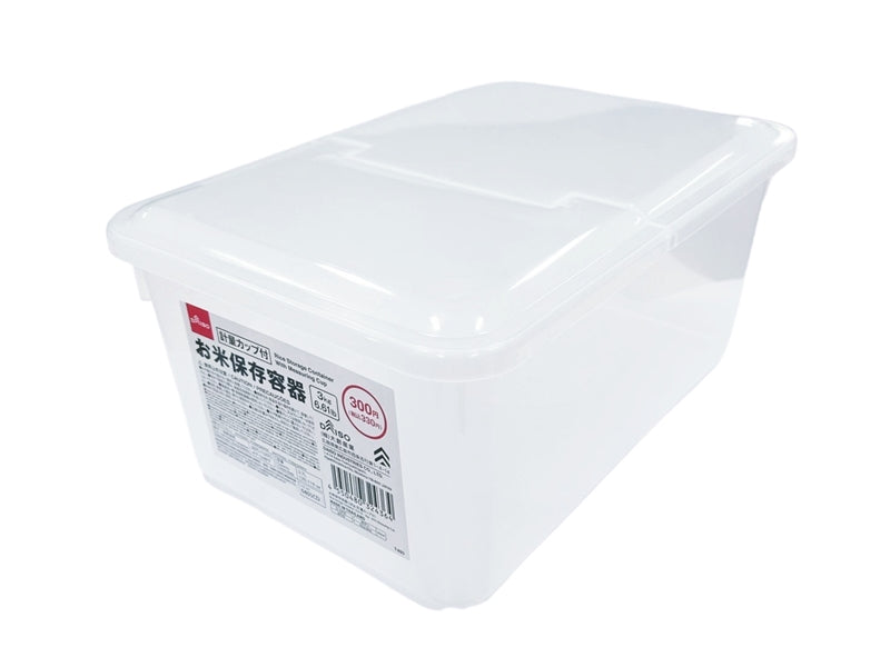お米保存容器（３Ｋｇ、計量カップ付） ダイソー(DAISO)