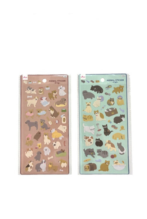 デザインシール（いぬ＆ねこ） ダイソー(DAISO)