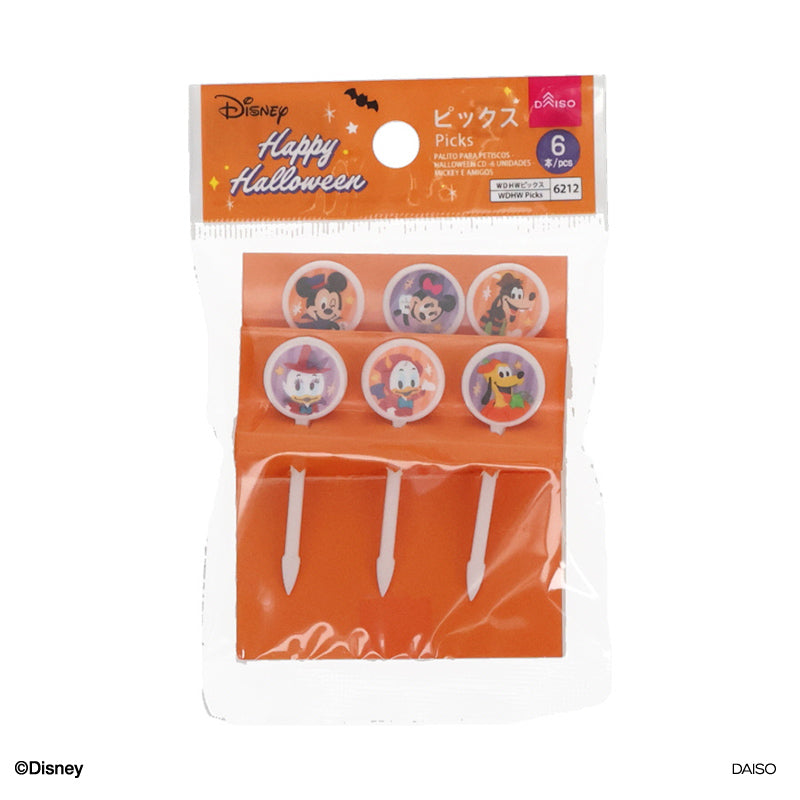ピックス、ハロウィンＣＤ、６本（ミッキー＆フレンズ） ダイソー(DAISO)