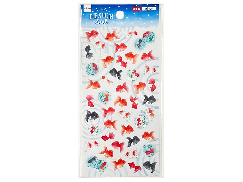 シール（サマー、金魚） ダイソー(DAISO)